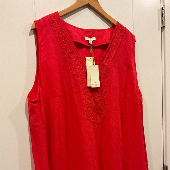 Saint Tropez West Tops - Saint Tropez West Sleeveless Red Top Size 2X NWT